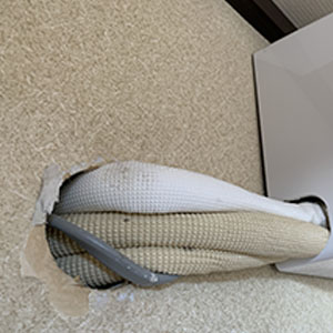 勾配が取れていない排水ドレン